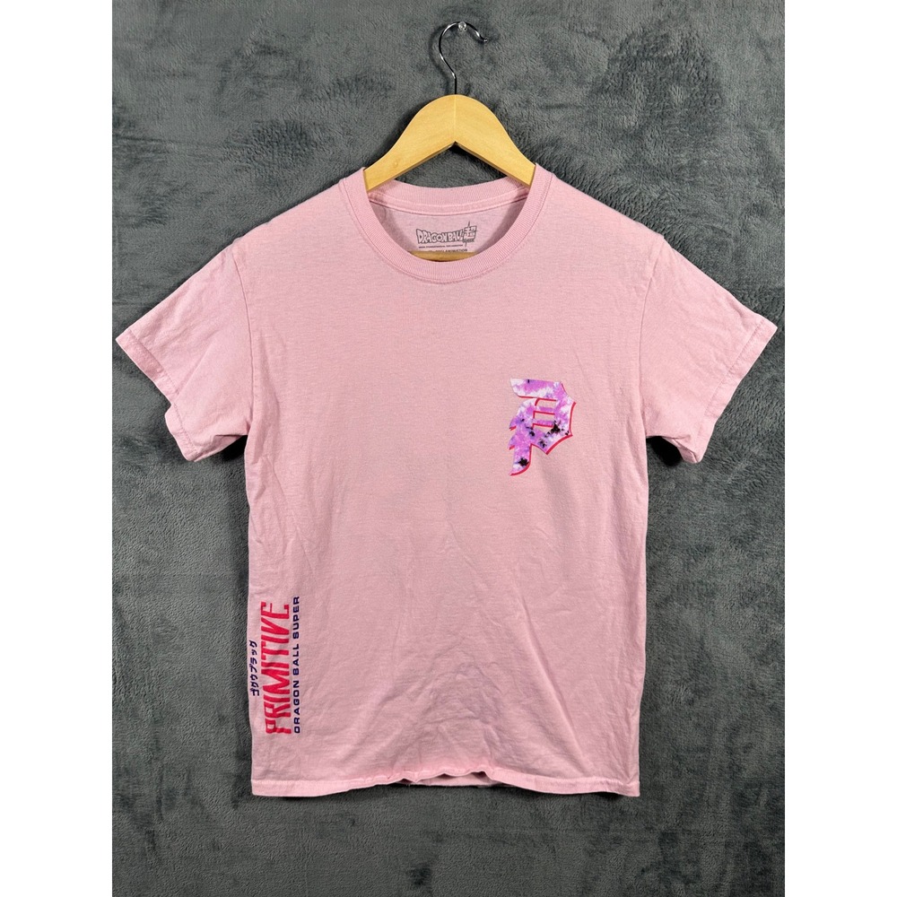 Primitive x Dragon Ball Super Goku Black Rose Pink T-Shirt Small